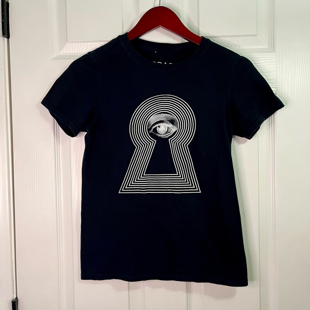 Black graphic shirt